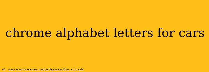 chrome alphabet letters for cars