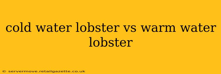 cold water lobster vs warm water lobster