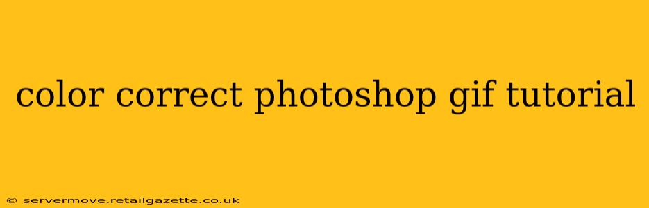 color correct photoshop gif tutorial
