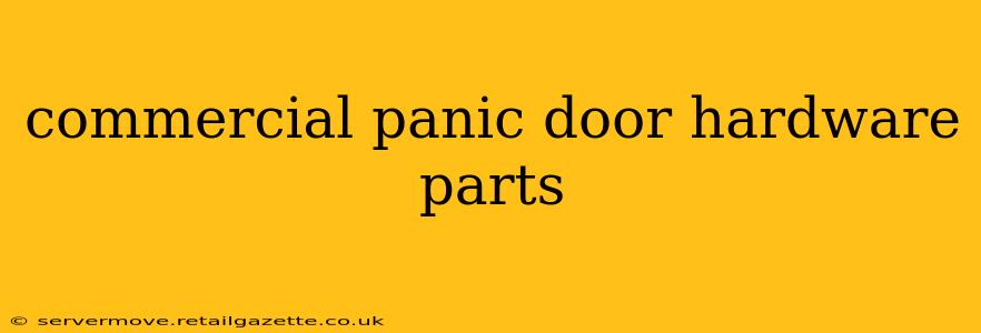 commercial panic door hardware parts