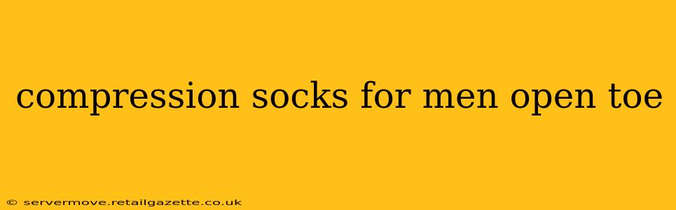 compression socks for men open toe