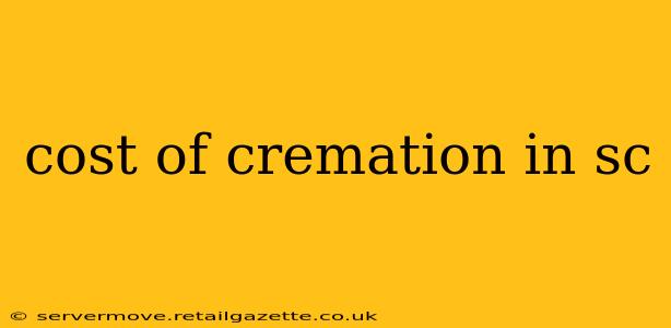 cost of cremation in sc