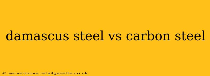 damascus steel vs carbon steel