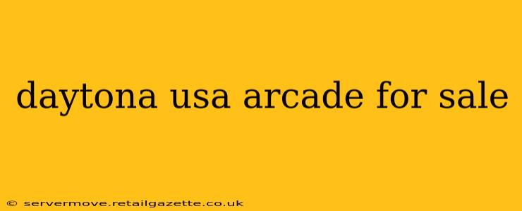 daytona usa arcade for sale