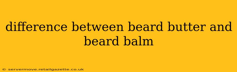 difference between beard butter and beard balm
