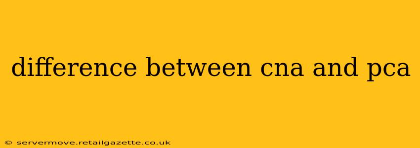 difference between cna and pca