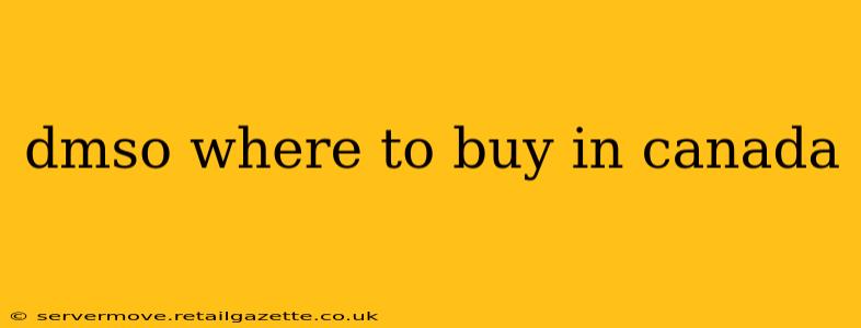 dmso where to buy in canada
