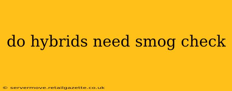 do hybrids need smog check