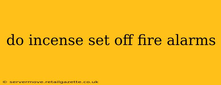 do incense set off fire alarms