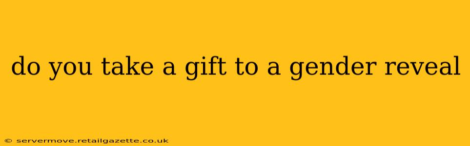 do you take a gift to a gender reveal