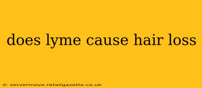 does lyme cause hair loss