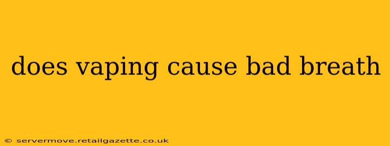 does vaping cause bad breath