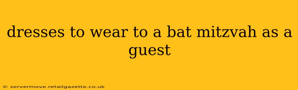 dresses to wear to a bat mitzvah as a guest