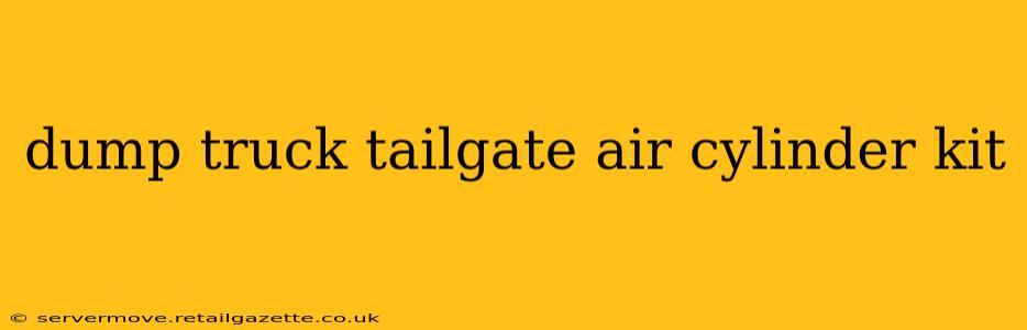 dump truck tailgate air cylinder kit