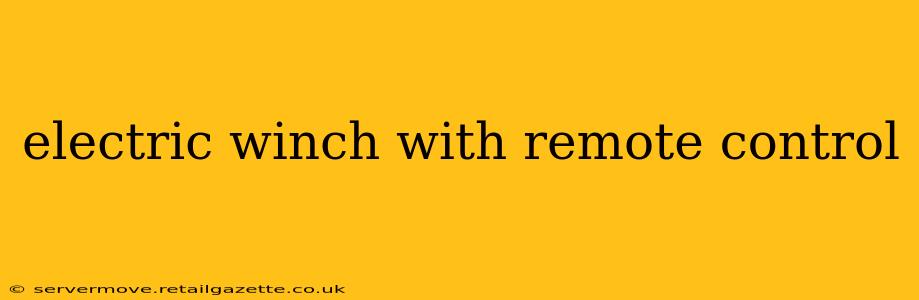 electric winch with remote control