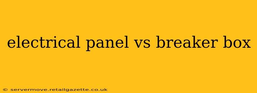electrical panel vs breaker box