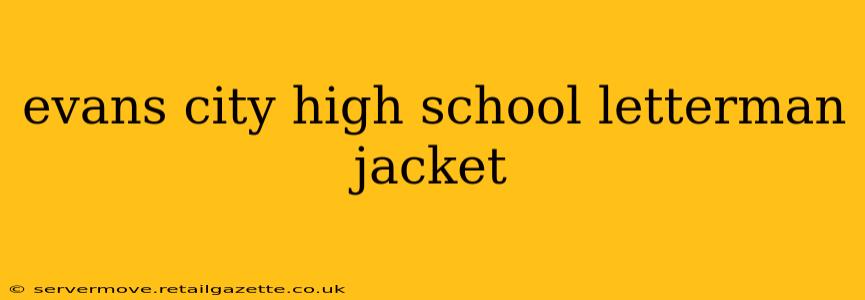 evans city high school letterman jacket
