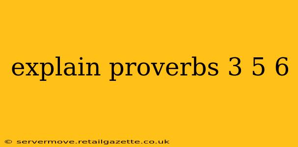explain proverbs 3 5 6