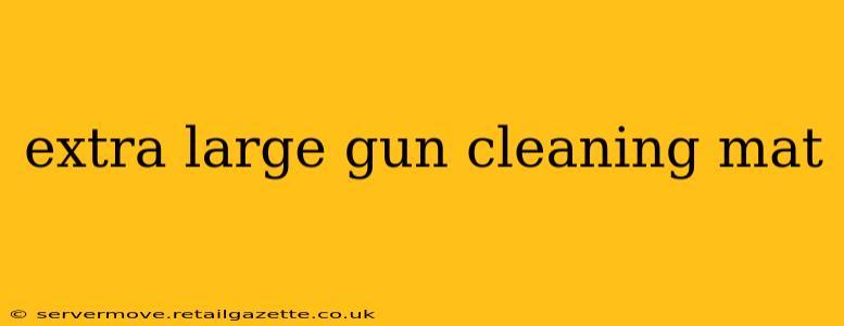 extra large gun cleaning mat