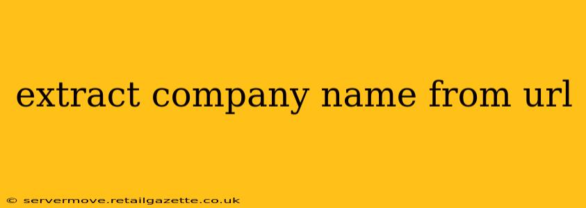 extract company name from url