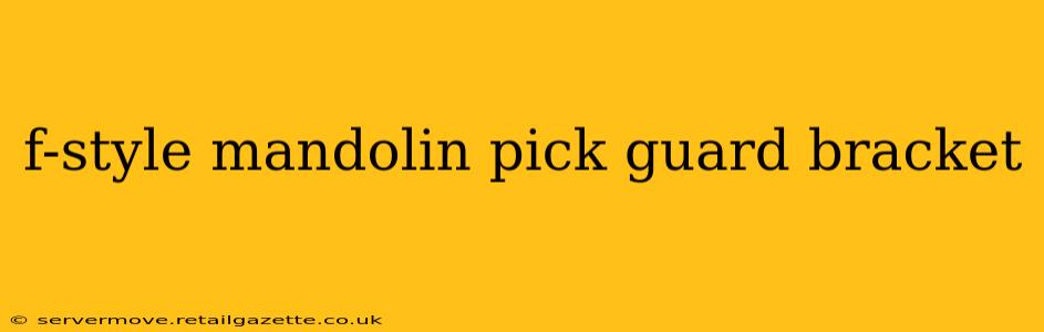 f-style mandolin pick guard bracket