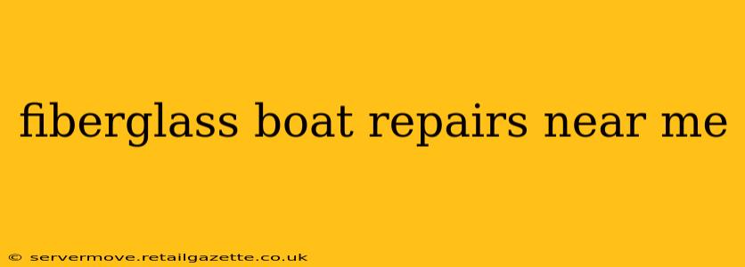 fiberglass boat repairs near me