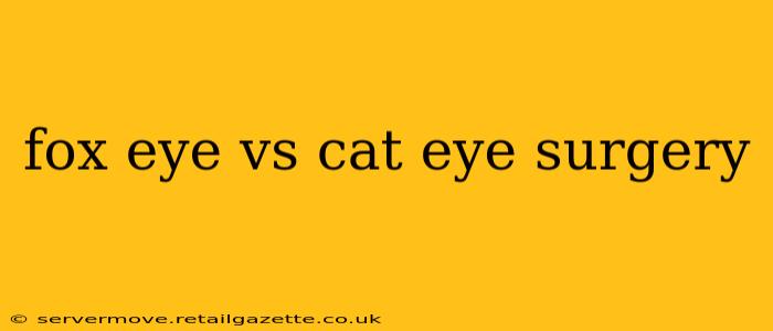 fox eye vs cat eye surgery