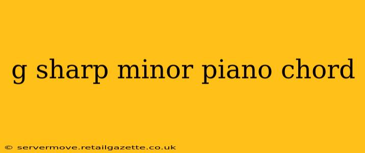 g sharp minor piano chord