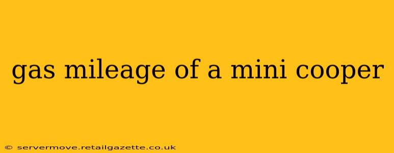 gas mileage of a mini cooper