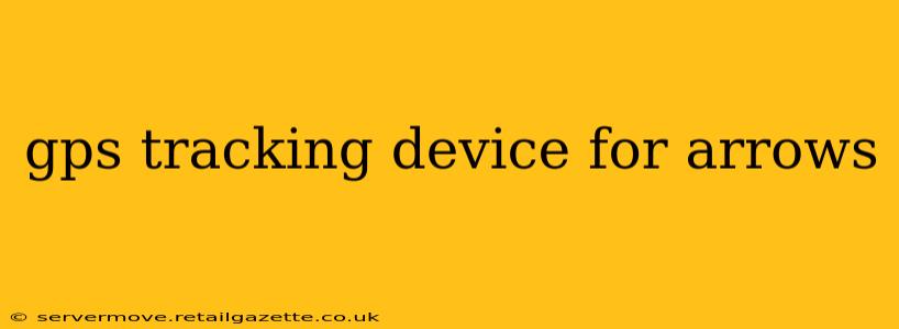 gps tracking device for arrows