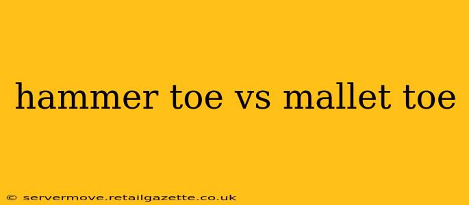 hammer toe vs mallet toe