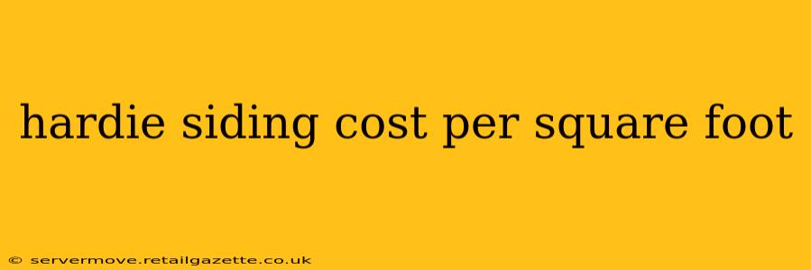 hardie siding cost per square foot