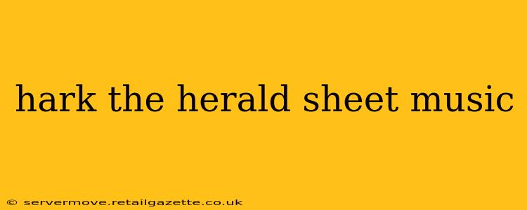 hark the herald sheet music