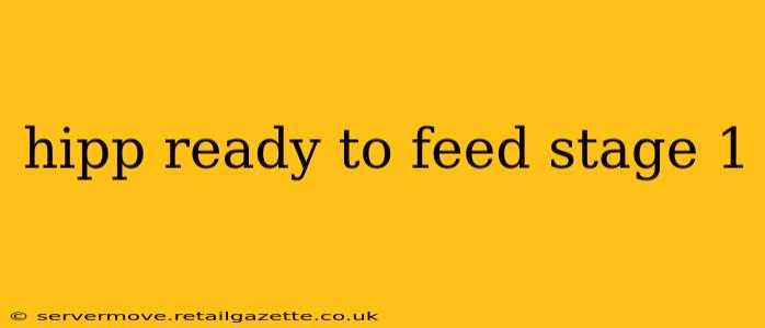 hipp ready to feed stage 1