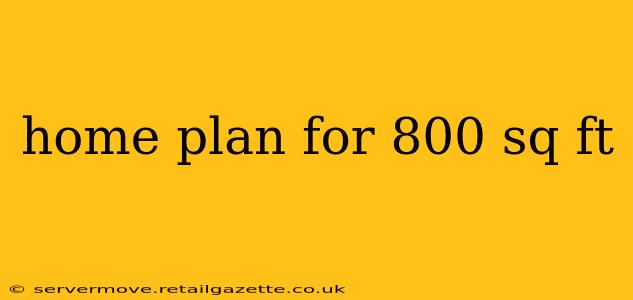 home plan for 800 sq ft