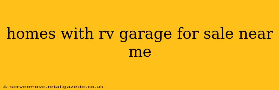 homes with rv garage for sale near me