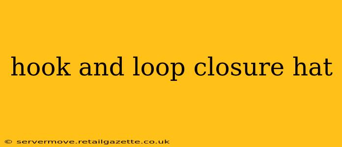 hook and loop closure hat