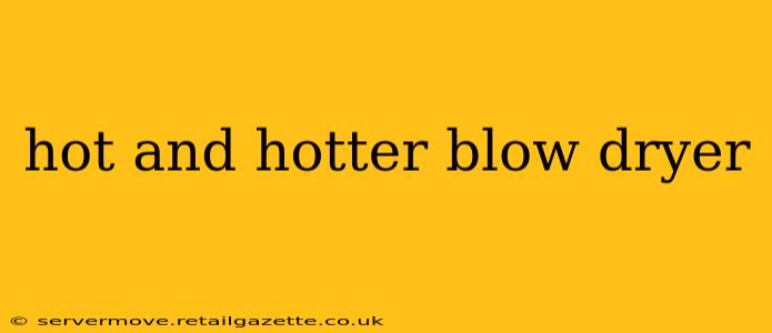 hot and hotter blow dryer