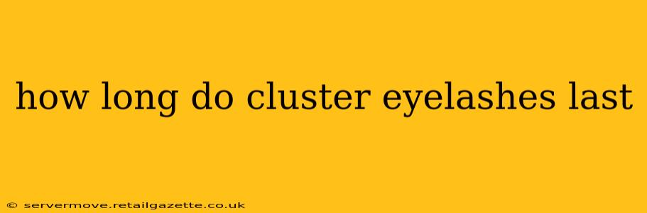 how long do cluster eyelashes last