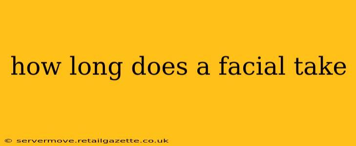 how long does a facial take