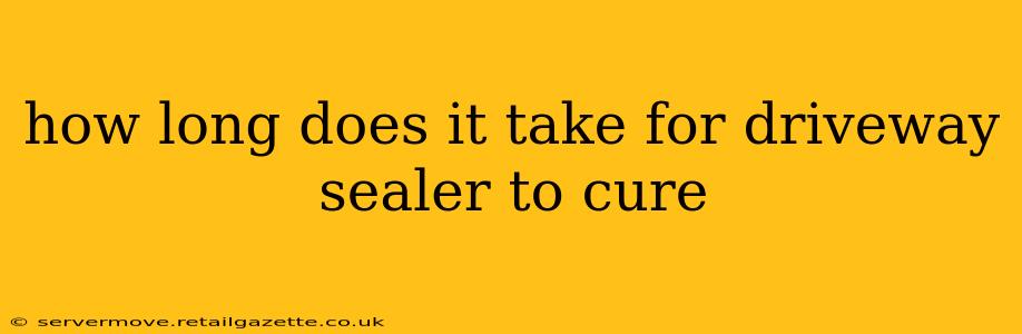 how long does it take for driveway sealer to cure