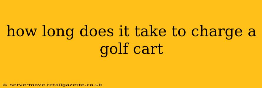 how long does it take to charge a golf cart