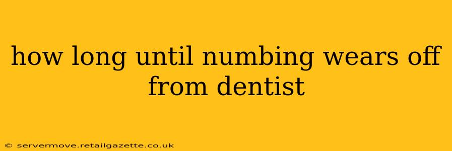 how long until numbing wears off from dentist