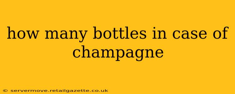 how many bottles in case of champagne