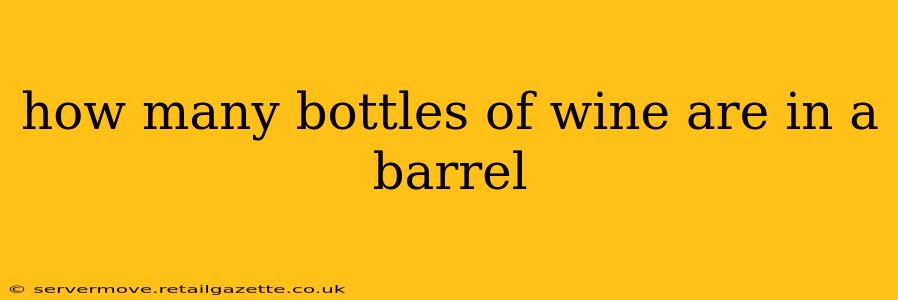 how many bottles of wine are in a barrel