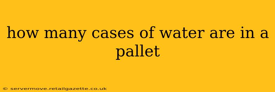 how many cases of water are in a pallet