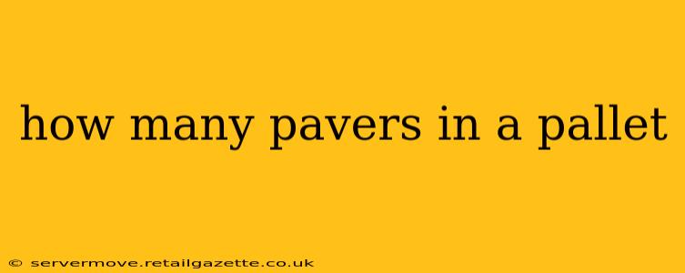 how many pavers in a pallet
