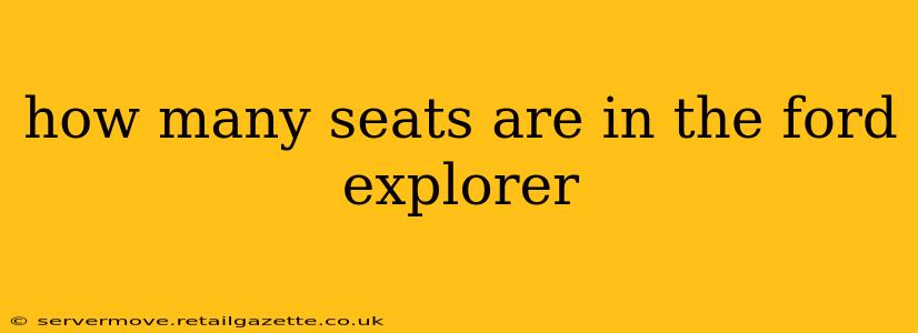 how many seats are in the ford explorer