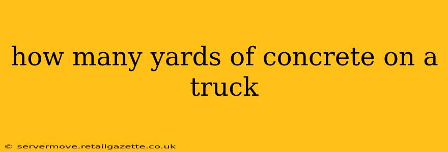 how many yards of concrete on a truck