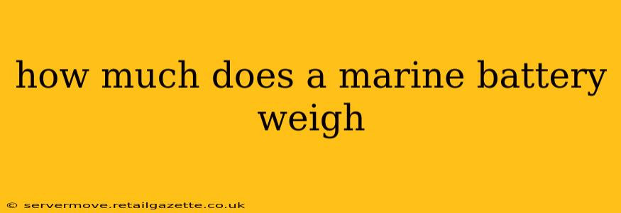 how much does a marine battery weigh
